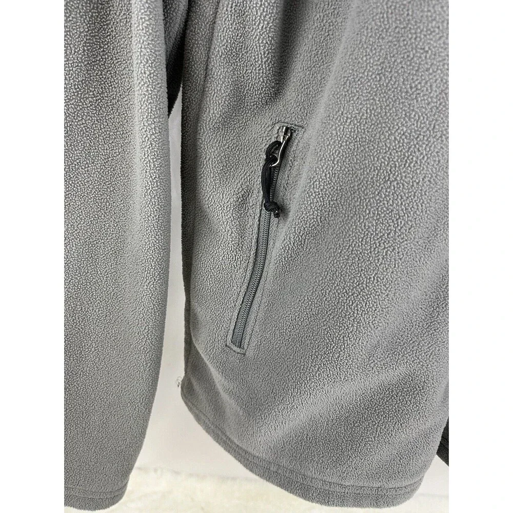 The North Face Fleece Full-Zip Outdoor Sports Jumper, Grey, Mens Size S/P